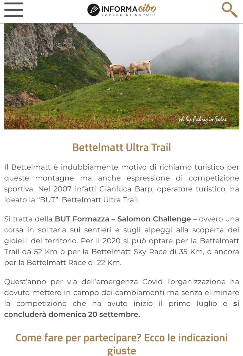EdTroiano's tweet photo. #Bettelmatt: un gioiello di montagna by Fabrizio Salce
Una “chicca” casearia del nord Piemonte.
Alla scoperta dei gioielli del territorio per partecipare fino #20settembre.
Leggere su #Informacibo:
https://t.co/EtoHGlqtrI
@paoloigna1
@savinovurchio @pino_zuliani @sassi_mario https://t.co/ZhoQEFsEj9