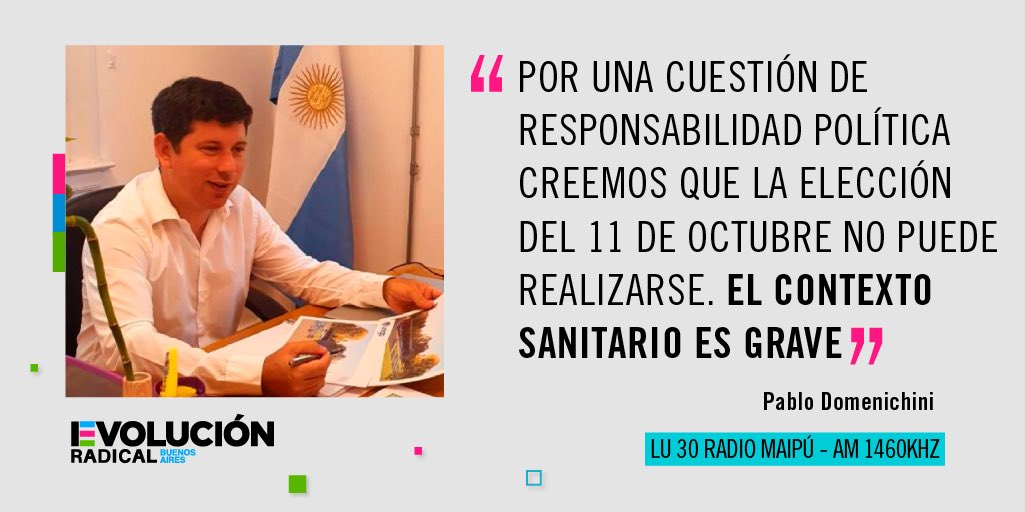 pmdomenichini's tweet photo. 👉Muy buena entrevista con @aldana_arrechea en @lu30rm. Una excelente oportunidad para hablar sobre nuestra propuesta y la urgencia en posponer la elecciones internas del #Radicalismo en la provincia. 

#EvoluciónRadical https://t.co/g1no4ha8bd