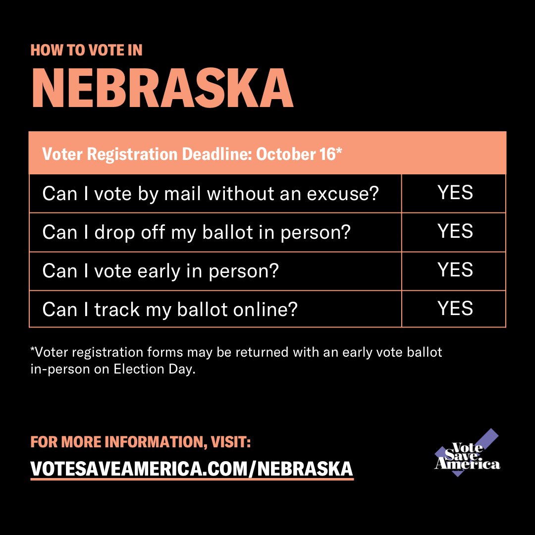 Nebraska  http://votesaveamerica.com/nebraska 
