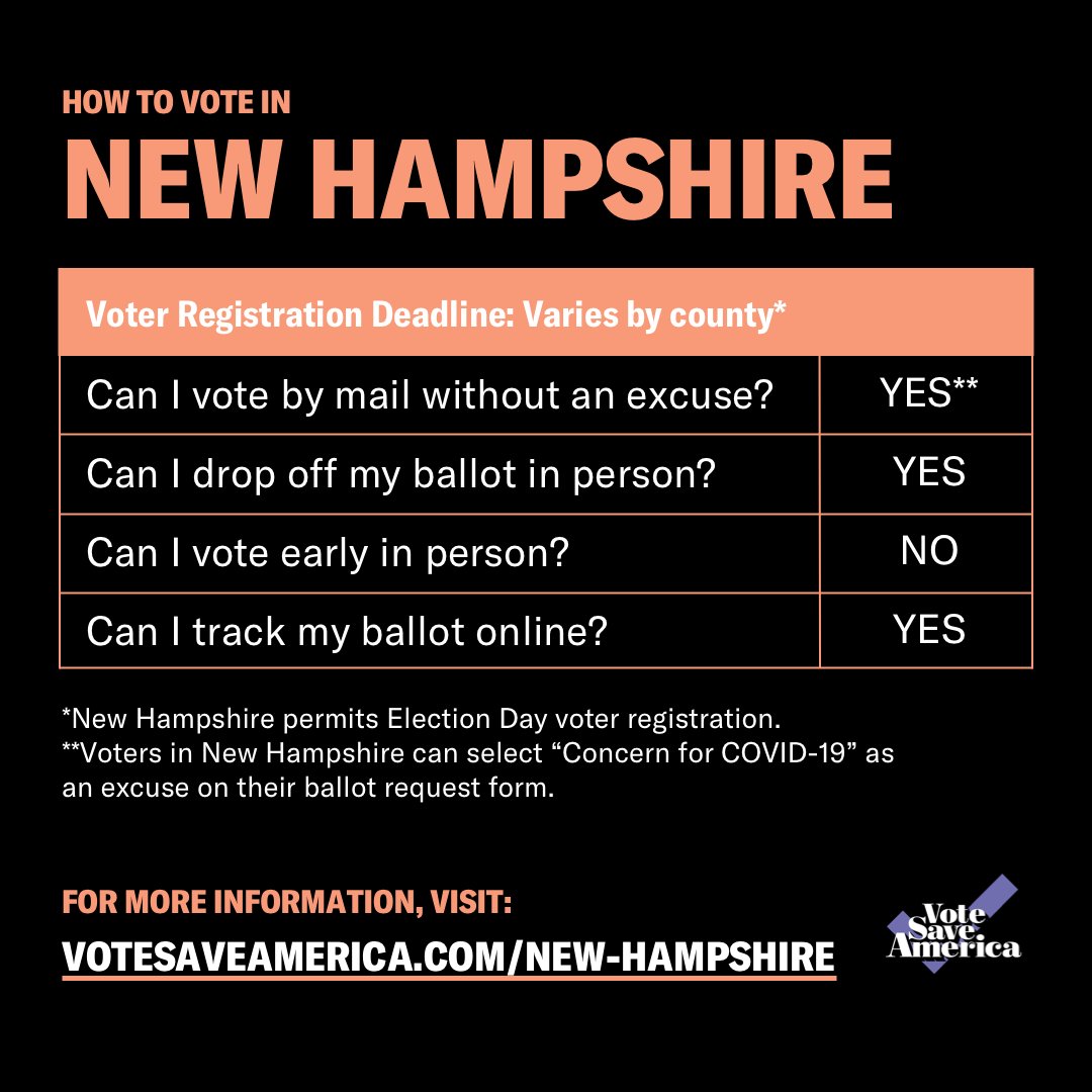 New Hampshire  http://votesaveamerica.com/new-hampshire 