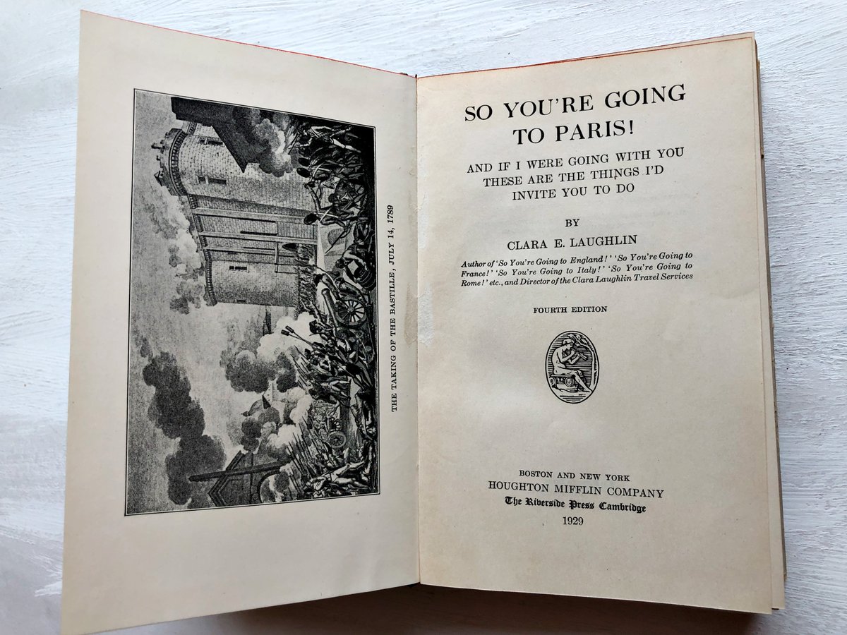 robinghvintage's tweet photo. So You're Going #toParis - 1929 - #ClaraELaughlin - #TravelasEducation - #FrenchHistory #paristravel #vintagetravelguide #vintageparistravelguide #parisantiques #parishistory #historyofparis #goingtoparis | Bleak House Bookshop https://t.co/DT2Z4V8J9E https://t.co/ttyjW7gdza