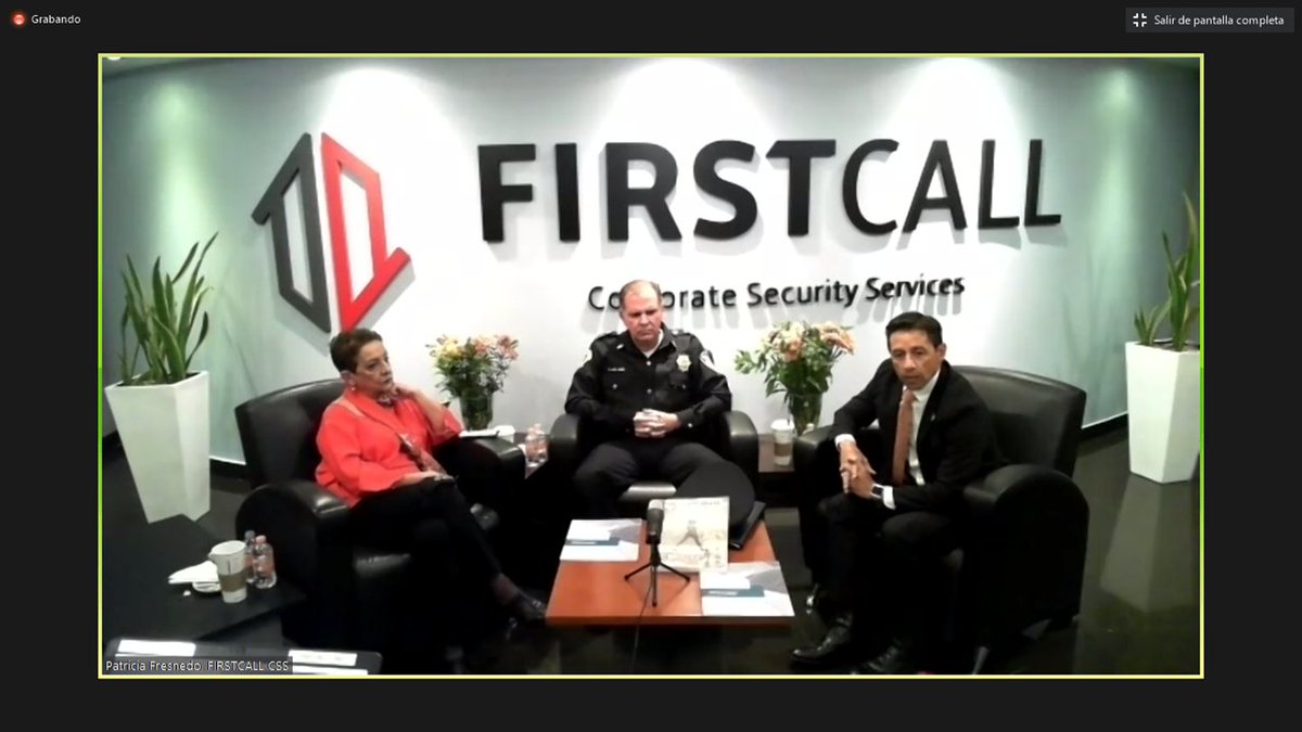 AMESP_oficial's tweet photo. Excelente ponencia de nuestros asociados de @firstcallcss Lic. @delicious_demon , Lic. Patricia Fresnedo y del Mtro. @BGomezdelCampo de la @SSC_CDMX durante la conferencia virtual del Global Security Connection.

#Felicidades
#TodosSomosAMESP #FuerzaAMESP #YaSomos81 #FirstCallCss https://t.co/XM1DpJ8UUg