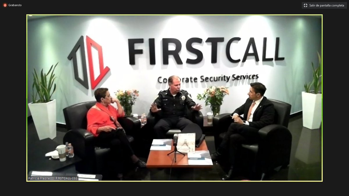 AMESP_oficial's tweet photo. Excelente ponencia de nuestros asociados de @firstcallcss Lic. @delicious_demon , Lic. Patricia Fresnedo y del Mtro. @BGomezdelCampo de la @SSC_CDMX durante la conferencia virtual del Global Security Connection.

#Felicidades
#TodosSomosAMESP #FuerzaAMESP #YaSomos81 #FirstCallCss https://t.co/XM1DpJ8UUg