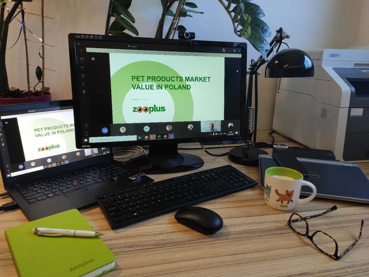 Yesterday we had a Brown Bag Session with Jarosław Frontczak, a Senior Pricing and Promotion Analyst at zooplus who presented an analysis of the pet product market in Poland.
Thank you Jarek for the very interesting knowledge sharing session 😊 #zooplus #techzooplus #homeoffice