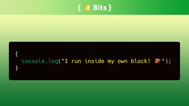 Cilly_Boloe's tweet image. We use blocks so much in JavaScript that sometimes it&apos;s easy to forget their concept. 🧱

Article: jsbits-yo.com/snippet/how-ja…

#JSBits #javascript #WebDeveloper #code