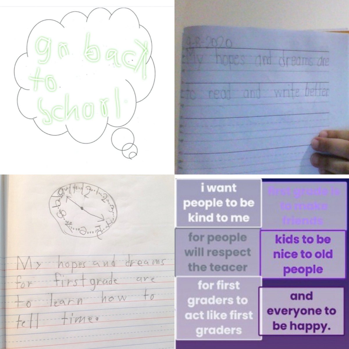 Some awesome <a href="/fernbrooknj/">Fernbrook Elementary</a> 1st grade hopes and dreams!! 💭 #RandolphSchools