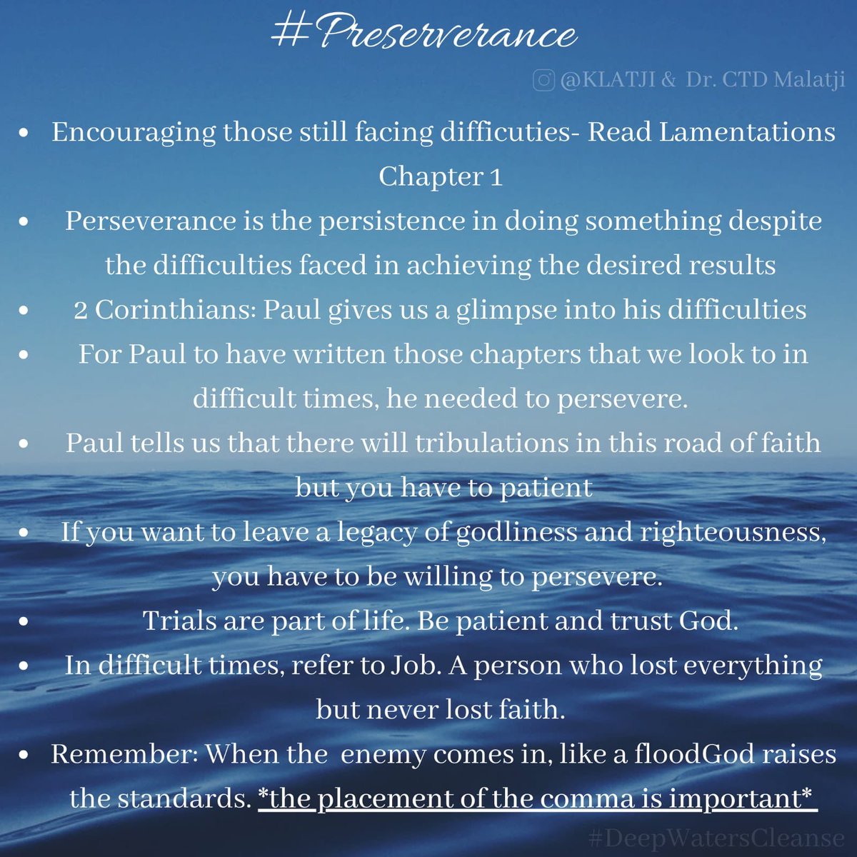 KMalatji's tweet photo. Another awesome #DeepWatersCleanse
Playlist and Sharing Notes below.
Also posted on my IGTV https://t.co/KzJHb87Mb9