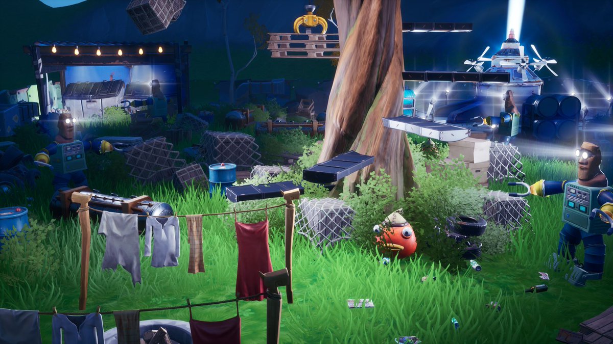 Bengers_'s tweet photo. Voici ma participation pour le #NGCreativeChallenge !

🤖Les combattants de la décharge sont encore là, habitant une maison en haut du dernier arbre sacré !
Malgré leurs efforts la décharge gagne du terrain...

@nooelgaming @FortniteFR 
#FortniteCreative #FortniteArt https://t.co/XAq9NzME6D