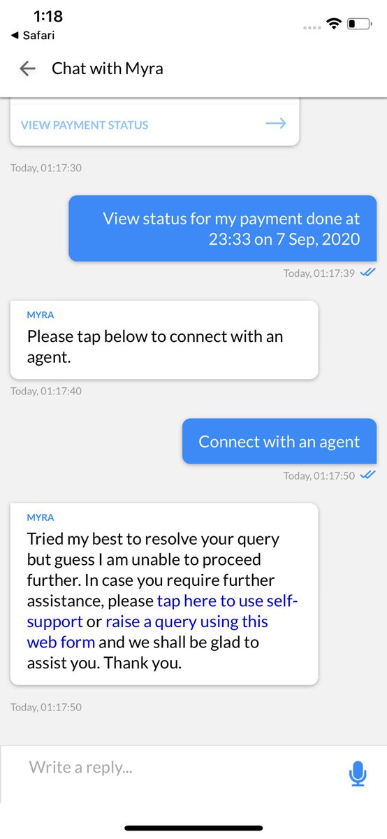 kkinshu's tweet photo. @makemytrip @makemytripcare  Tried booking a Return Trip on 7th Sept 2020 and the amount was debited and the booking was not completed. Trying to get help from customer care but they cant help me. Please look into the matter ... the amount was debited 3 times from my card https://t.co/DBbhSIsIAq