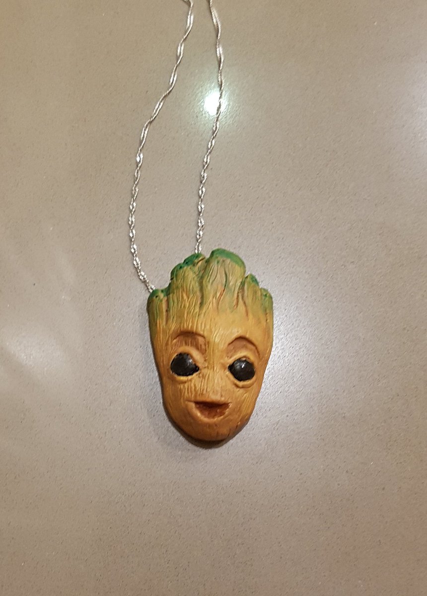 AnnArt_5's tweet photo. Necklace of mini #Groot from the film of #galaxyguardians 
#Marvel #MarvelAvengers https://t.co/0cmZ8KUW0R