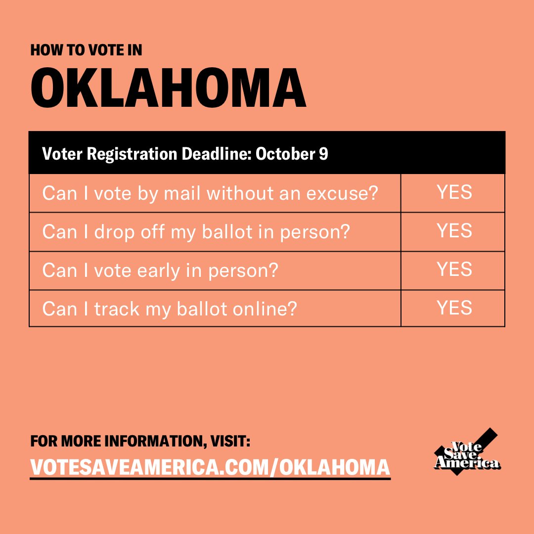 Oklahoma  http://votesaveamerica.com/oklahoma 