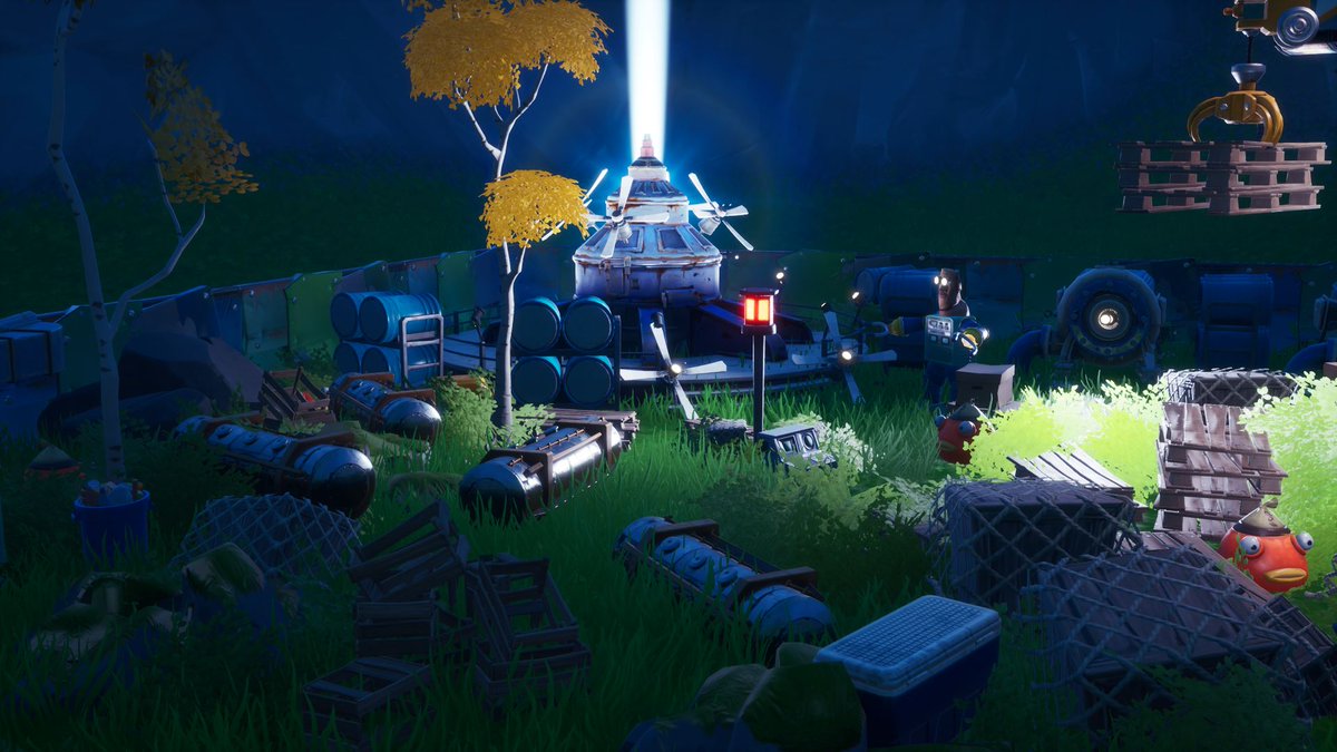Bengers_'s tweet photo. Voici ma participation pour le #NGCreativeChallenge !

🤖Les combattants de la décharge sont encore là, habitant une maison en haut du dernier arbre sacré !
Malgré leurs efforts la décharge gagne du terrain...

@nooelgaming @FortniteFR 
#FortniteCreative #FortniteArt https://t.co/XAq9NzME6D