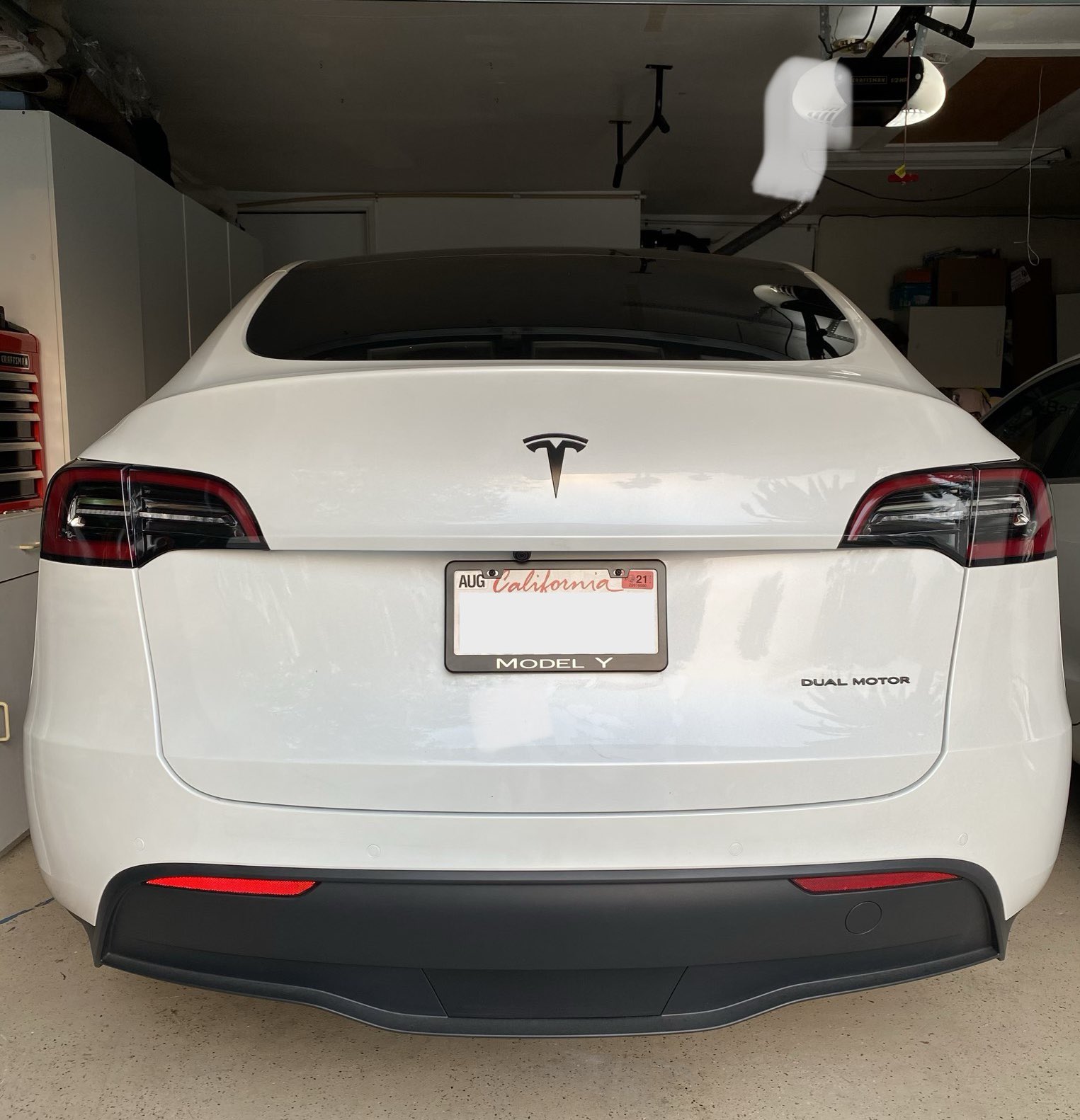 Tesla model y black license plate frame online