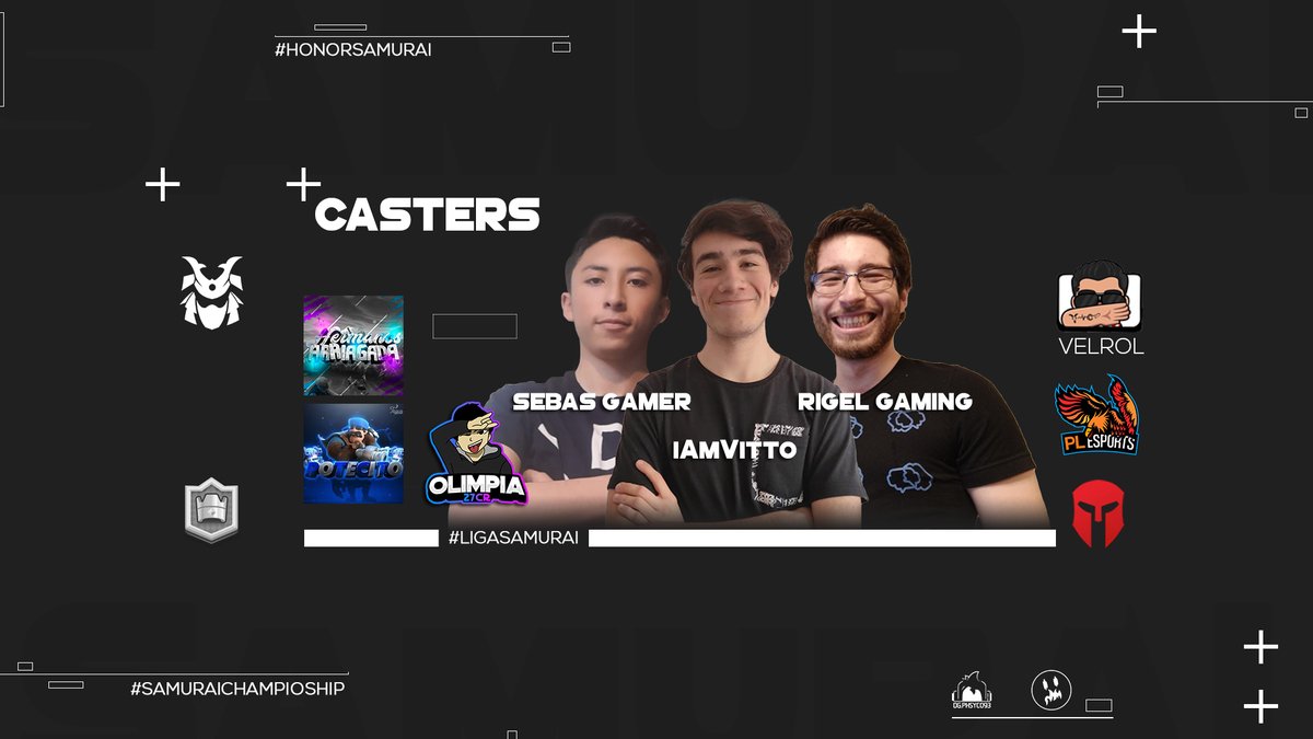 ⛩️Bienvenidos de Liga Samurai⛩️

Esta temporada contaremos con gran talento 🇲🇽🇨🇱.

🇲🇽: @Olii27Cr 
🇲🇽: @2Sebagamer 
🇲🇽: @Potecito1000_YT 
🇨🇱: <a href="/YThermanos1/">YThermanos1</a> 
🇨🇱: <a href="/iAm_Vitto_/">Vitto</a> 
🇨🇱: @Rigelgaming16 

¡NOS VEMOS EN DIRECTO! #HonorSamurai ⛩️