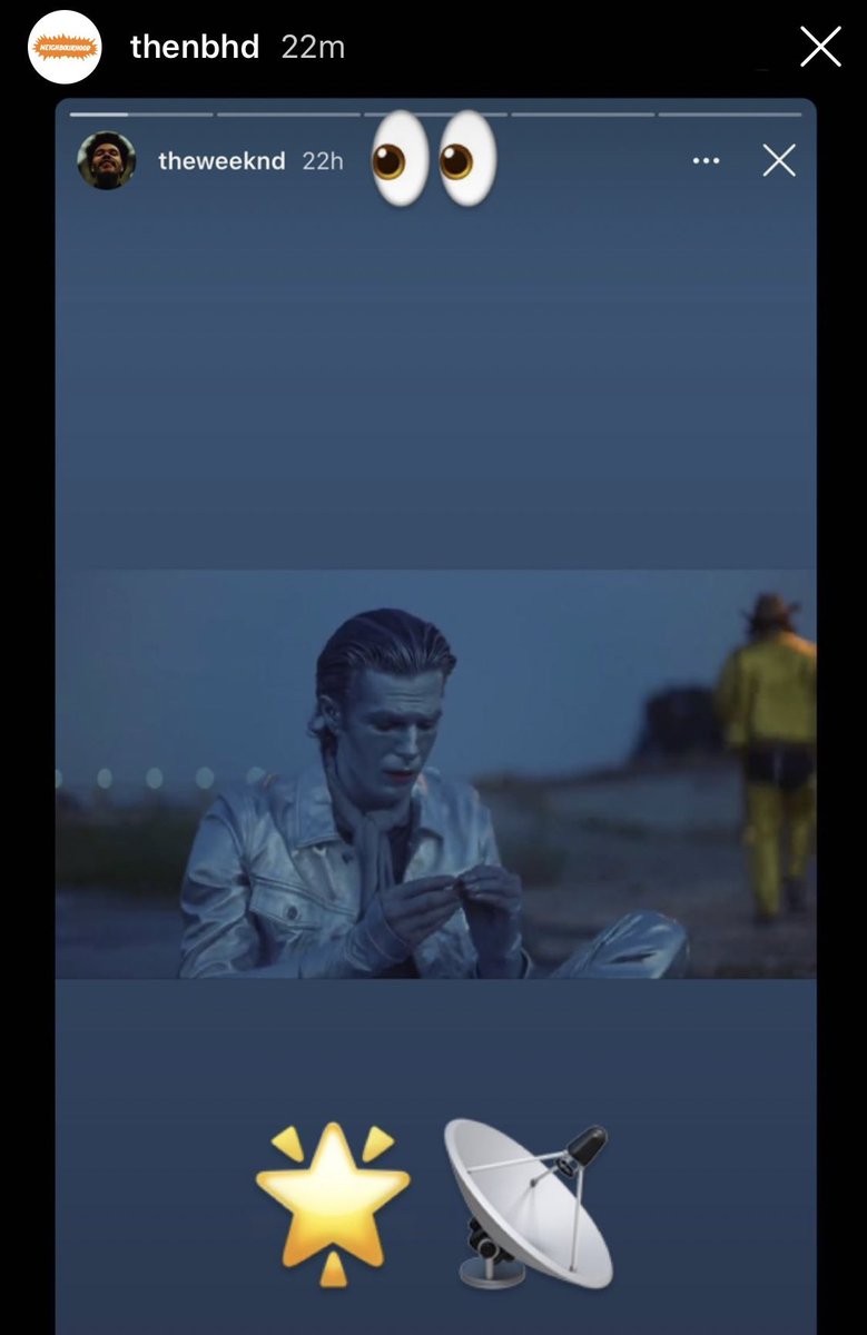 NewsWeeknd's tweet photo. Rumor: A new collab between @LanaDelRey, @theweeknd x @thenbhd on Lana’s new album. The Weeknd has posted Jesse Rutherford on his story &amp; The NBHD reposted it using these emojis. Also Jesse has commented Lana’s post with the same emojis. 👀📡 https://t.co/rZmsALhMc6