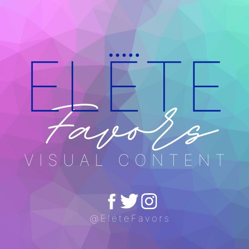 #eletefavors #visualcontent