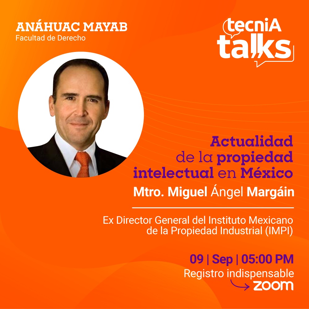 UniAnahuacMayab's tweet photo. @tecniAnahuac te invita al #tecniAtalks
Actualidad de la propiedad intelectual en México.
Regístrate aquí: https://t.co/2OlyzjEztd
Somos #AnáhuacMayab https://t.co/3mIgHiw1uv