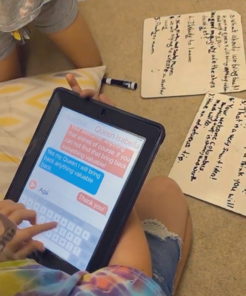 We L❤️VE how <a href="/TextingStory/">TextingStory iPhone and Android app</a> lets students demonstrate their learning on a topic or lesson point. 💬📱

Using Chrombooks? 💻 No worries! Try using Ifaketextmessage.com! 

✨ Level Up- #appsmash to share using @Flipgrid! ✨

#interACTIVEclass #remotelearning #FlipgridForALl