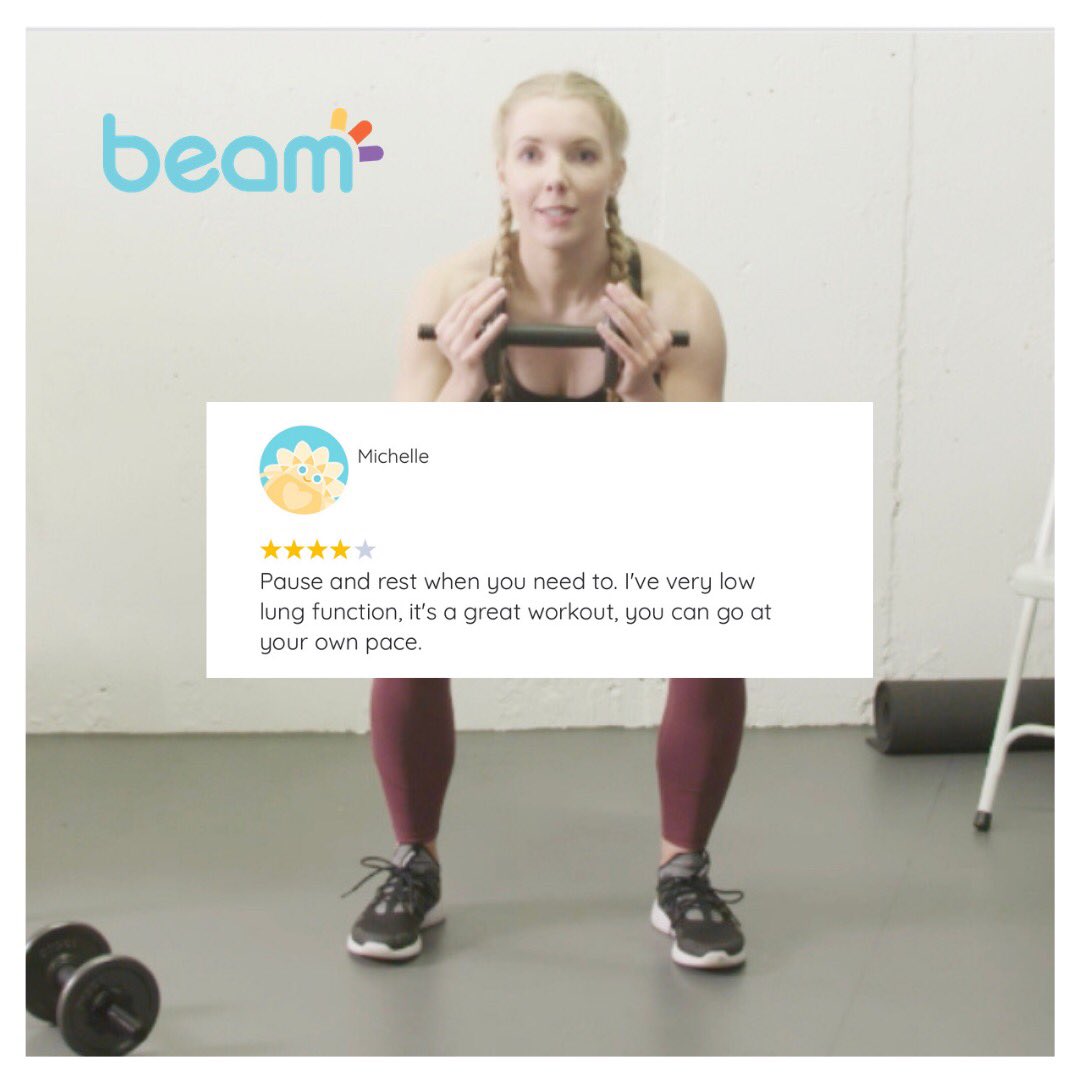 Beam_CF's tweet image. 🏋️‍♀️ Ready for a mid-week strength session?  We’ve got you covered with a 19-minute, full-body strengthening workout with @_nataliejohanna in our on-demand library.  See what others are saying below ⬇️ Click here, beamfeelgood.com/on-demand/cyst… 
#CFStrength #CysticFibrosis #CFAwareness