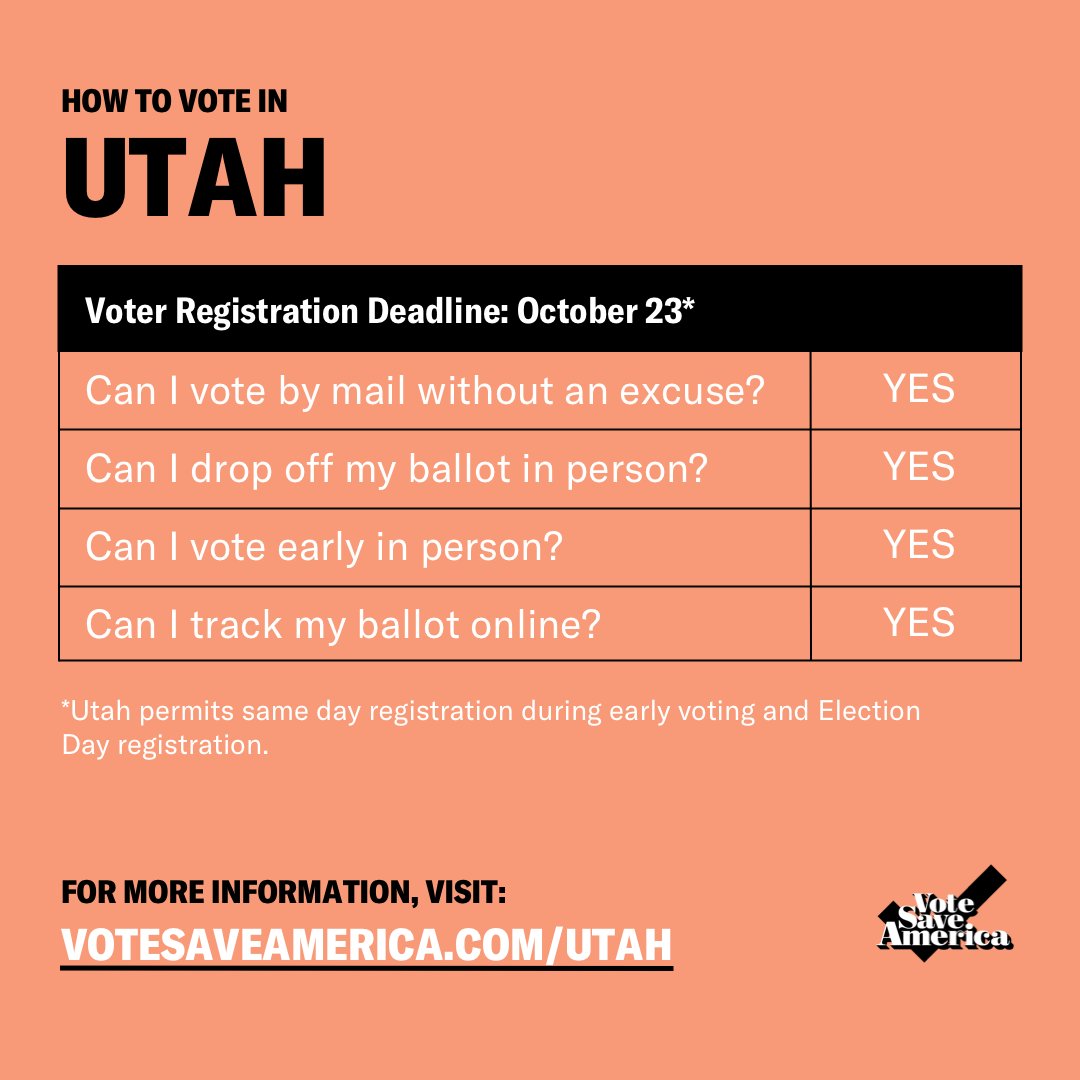 Utah  http://votesaveamerica.com/utah 
