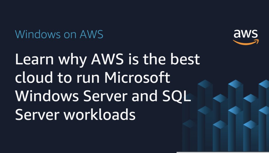 awscloud's tweet photo. Learn how you can simplify moving your on-premises Windows deployment to AWS, thanks to AWS' transparent pricing and straightforward migration plans.

https://t.co/GDql7eYMiB https://t.co/PLcGYnPllw