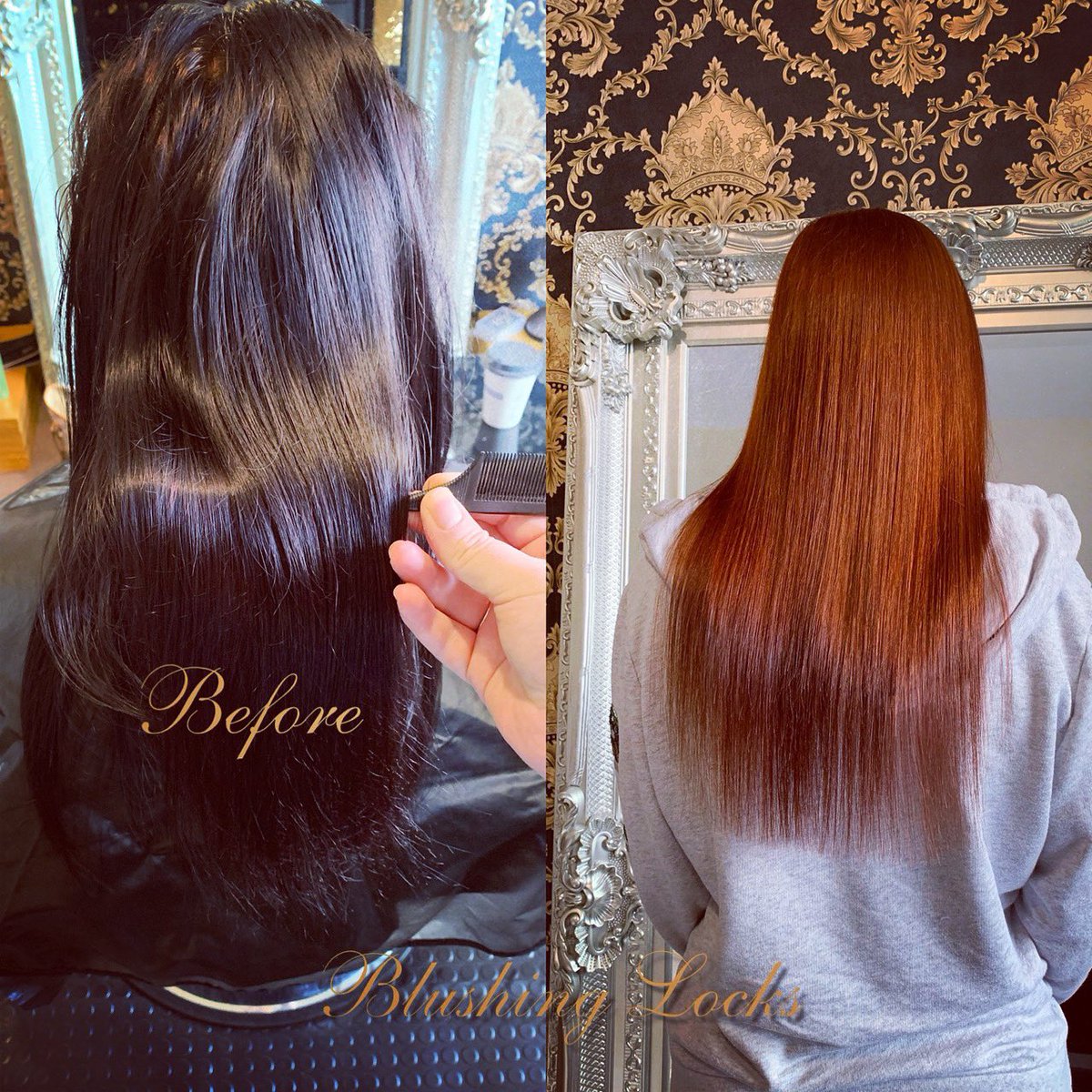 Sashjane2's tweet photo. Colour correction done today @blushinglocks from very dark hair to #wellahair 6/34 6/43 👌🏻#joico https://t.co/zJDDPAH3oo