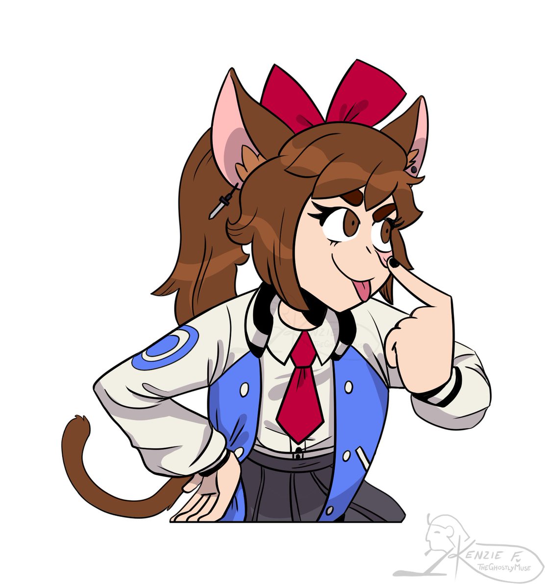 Hey guys! I promise I'm still making cool stuff! (It's just super secret big project time so no shares) BUT I can share a  thumbnail commissions I made for @ChefPyro_ for her video game playthroughs! Love me some Demily!