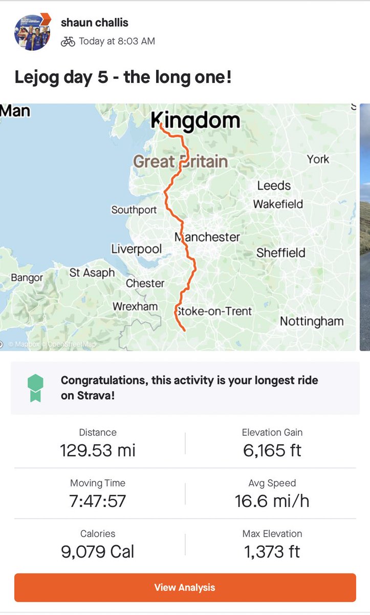 The team have completed a big day today - 130miles from market Drayton in Shropshire up to Cumbria. Spirits are high as the fundraising total is creeping up 🤑 Tomorrow morning they will cycle to <a href="/firefighters999/">Fire Fighters Charity</a> The Firefighters Charity Centre in Penrith then North to Scotland!