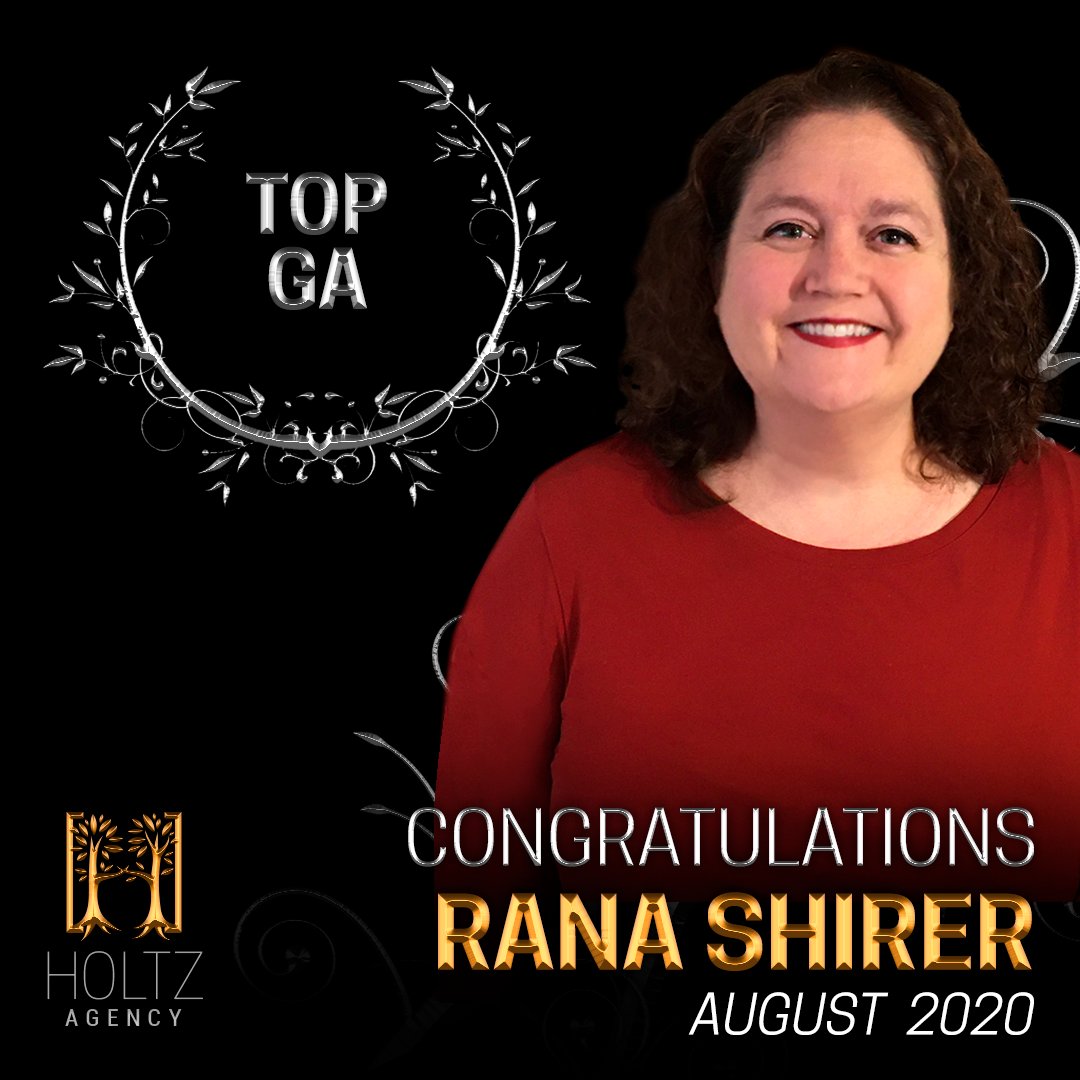 HoltzAil's tweet photo. Congratulations to Rana Shirer, the Holtz Agency Top General Agent for the month of August! 

#HoltzAgency #CommitToTheCulture #CTTC #Leadership #Development #TopGA #Congratulations #Careers #VirtualSalesForce https://t.co/GJqgP59u8e