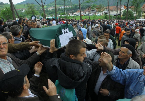 The victims were laid to rest on 26 May 2012. A new memorial was uncovered that day. Two years later, Visegrad authorities erased the word genocide. Victims re-write it, to this day. /end/