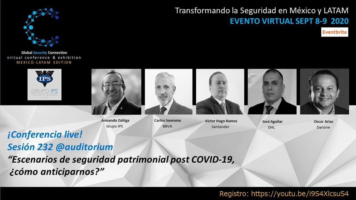 Armando_ZunigaS's tweet photo. No te pierdas el panel “Escenarios de seguridad patrimonial post #COVID_19, ¿cómo anticiparnos?”, en el que participaré con mis socios comerciales de @DHLMex, @SantanderMx, @DanoneMX y @BBVA_Mex, como parte del #GlobalSecurityConnection. ¡Hoy 19:30 hrs! 👇https://t.co/qIy6f0PRFj https://t.co/AanPDdizC5