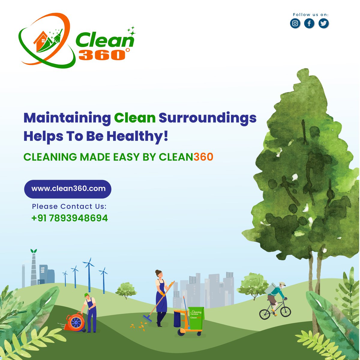 Clean360_TPT's tweet photo. Make your Environment
Ravishing... Appealing...Amazing..
Love to keep your place tidy and virus free...
moments of Happiness are made only when your space is CLEAN...
Contact US +91 7893948694
#clean360tirupati #clean360 #cleaningservices #tirupatismartcity https://t.co/8Zrtm1M7UQ