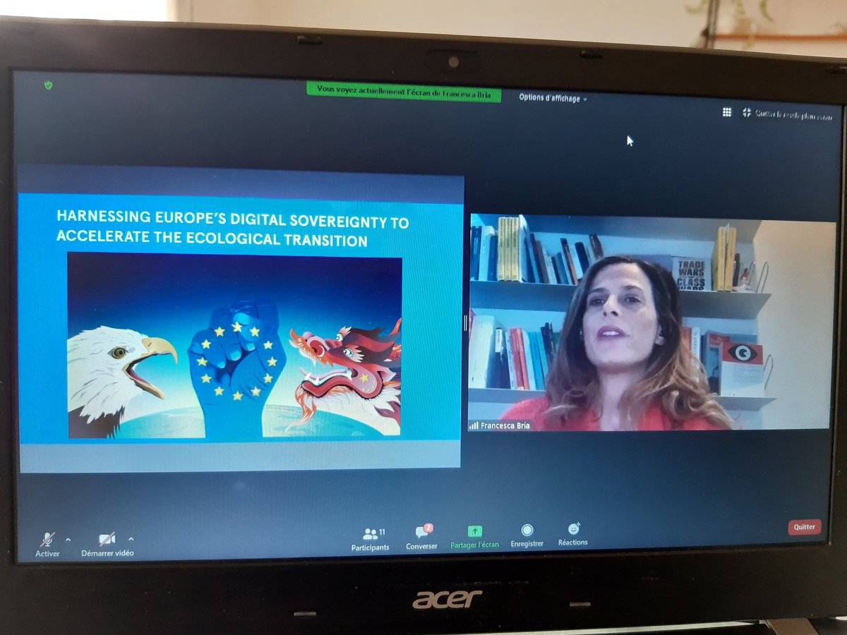 marie_albe's tweet image. &quot;Europe has to reconquer #digitalsovereignty and put people and the #GreenDeal at the center of technology development&quot;  @francesca_bria live at #ArsElectronica2020 @STARTSEU