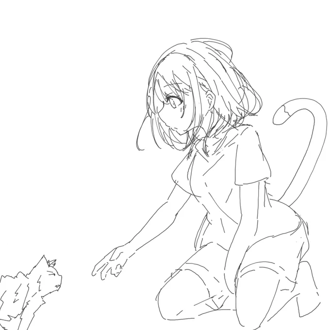 今日はラフばっか描いてた 