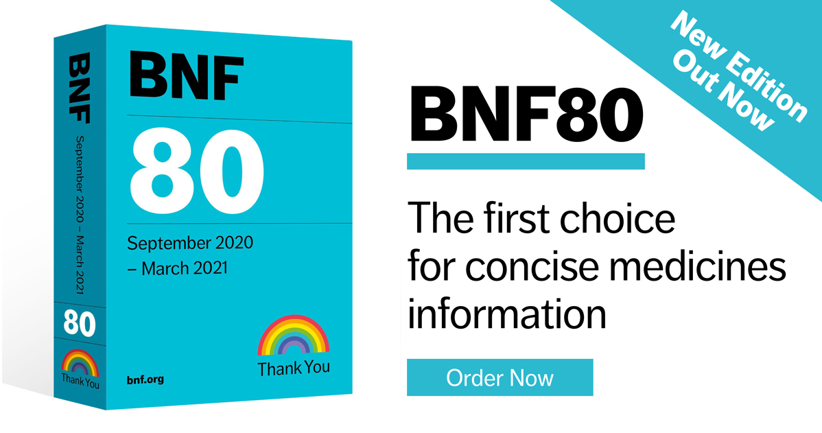 PharmPress's tweet photo. BNF 80 is available now...
Get access to the latest, accurate, trusted information on medicines to support your decision-making at the point of care. Order now at https://t.co/u2vmaiCBSu https://t.co/vzix2bYeXB