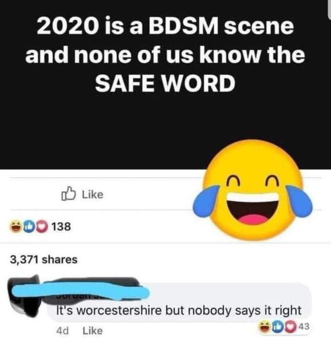 Did anyone else then proceed to say it and fail? 😅 #bdsm #safeword #Worcestershire https://t.co/hKfq<a href="/tag/bdsm"class="tags"><span>#bdsm</span></a><a href="/tag/safeword"class="tags"><span>#safeword</span></a><a href="/tag/worcestershire"class="tags"><span>#worcestershire</span></a>
