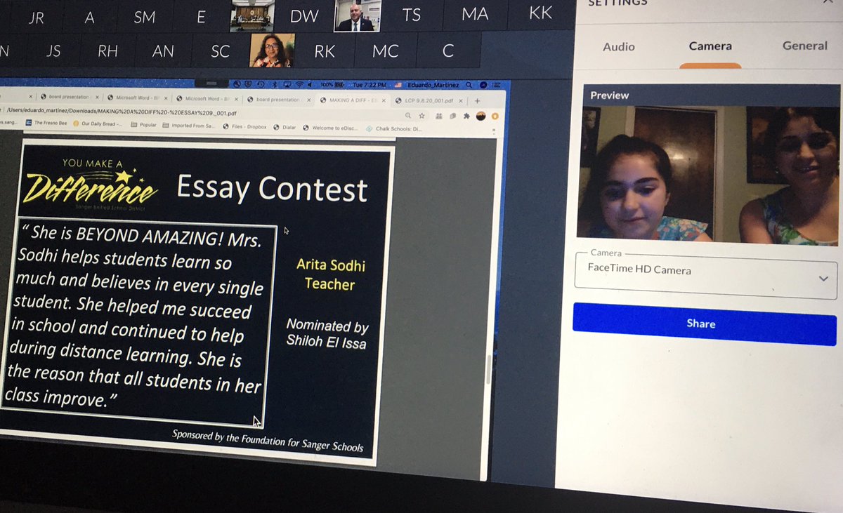 almaelissa's tweet image. Honoring Mrs. Sodhi in SUSD’s Making A Difference Contest recognition!  Shiloh nominated her 4th grade teacher! #SUSDmoments   #TeachersAreSuperheroes #SACbears