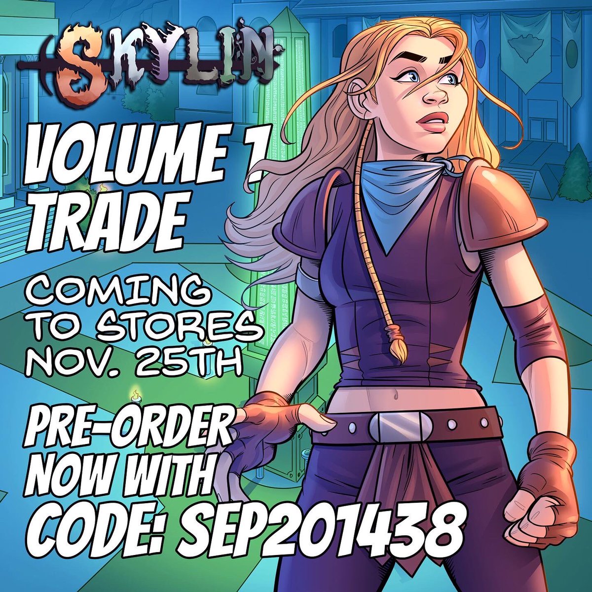kyleP_Art's tweet photo. Here’s another page I did from Skylin issue 4 by @charon_comics and @SourcePtPress 😁 If you haven’t already, look for issue 4 at your local comic shop and pre-order the volume 1 trade with the code in the post. Thanks so much! 🙏 #skylin #fantasy #charoncomics #sourcepointpress https://t.co/U8eji33e0U
