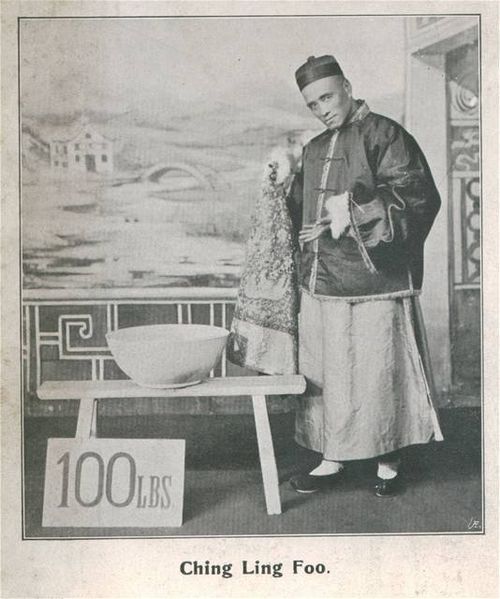 BTW, during a North American tour, Ching Ling Foo decided to drum up some publicity.His act featured a trick where he hauled a huge bowl of water onto the stage, then, magically, pulled an entire child from the bowl.He offered anyone who could duplicate it $1,000.