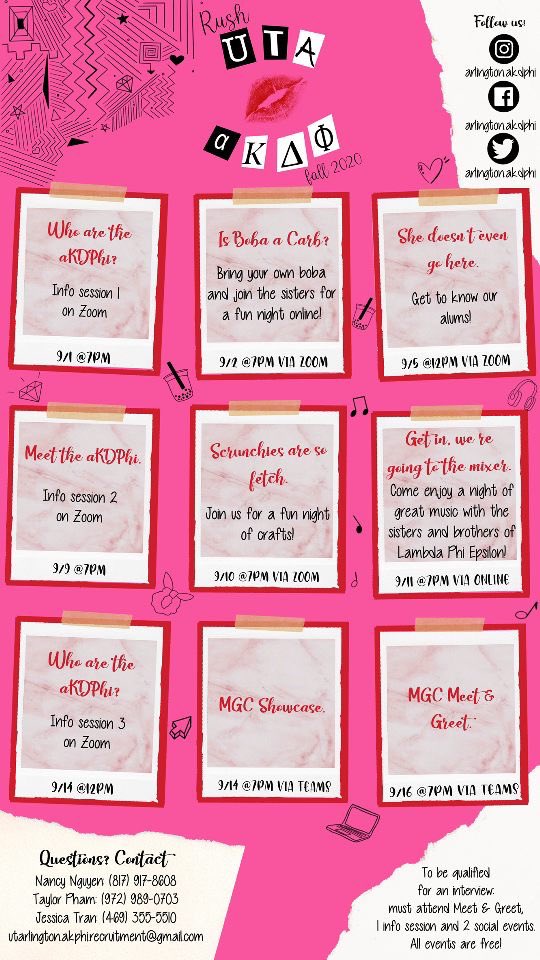 want to learn why aKDPhi is so fetch? come join us in any of our virtual events!