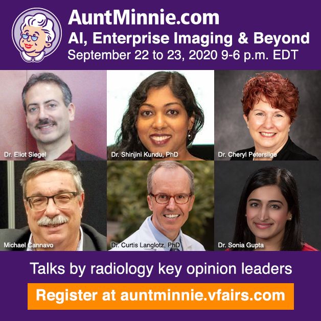 Who is speaking at our Fall 2020 Virtual Conference on enterprise imaging and AI? Find out -- and register for free -- at bit.ly/2UYopIS. #radiology #ImagingAI #AMVC2020