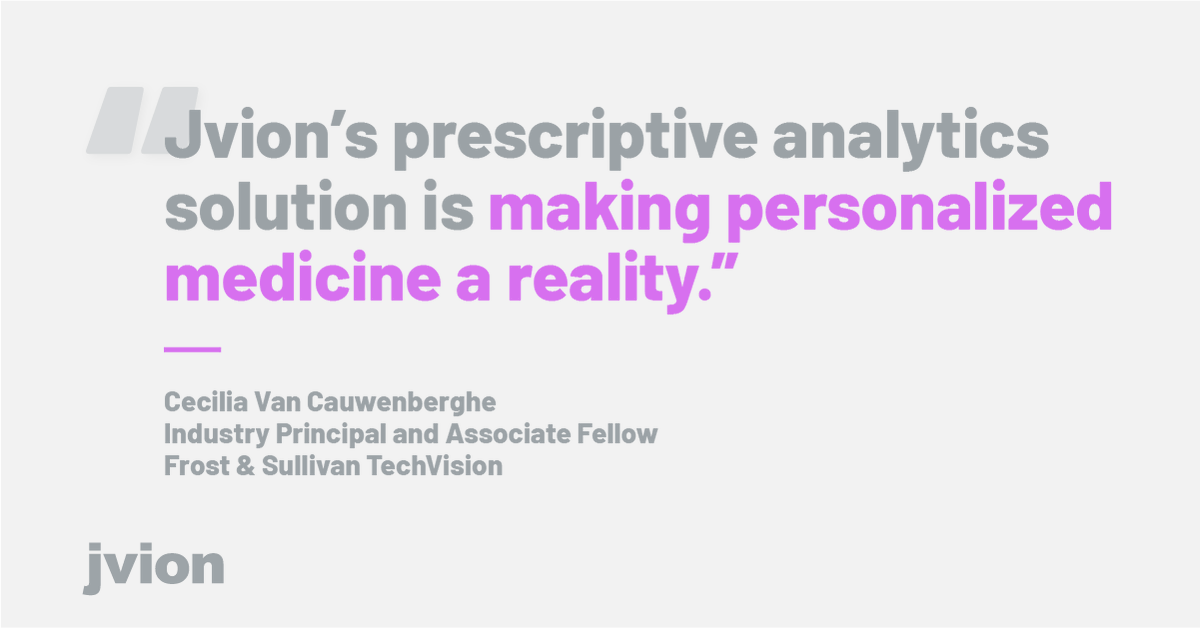 JvionHealth's tweet photo. #ICYMI: Jvion won @Frost_Sullivan's 2020 North American Technology Innovation Leadership Award for the Prescriptive Analytics Industry. Learn how Jvion is making #personalizedmedicine a reality with its Clinical AI CORE solution: https://t.co/VlNncdD1aC https://t.co/EeDNGstZZp