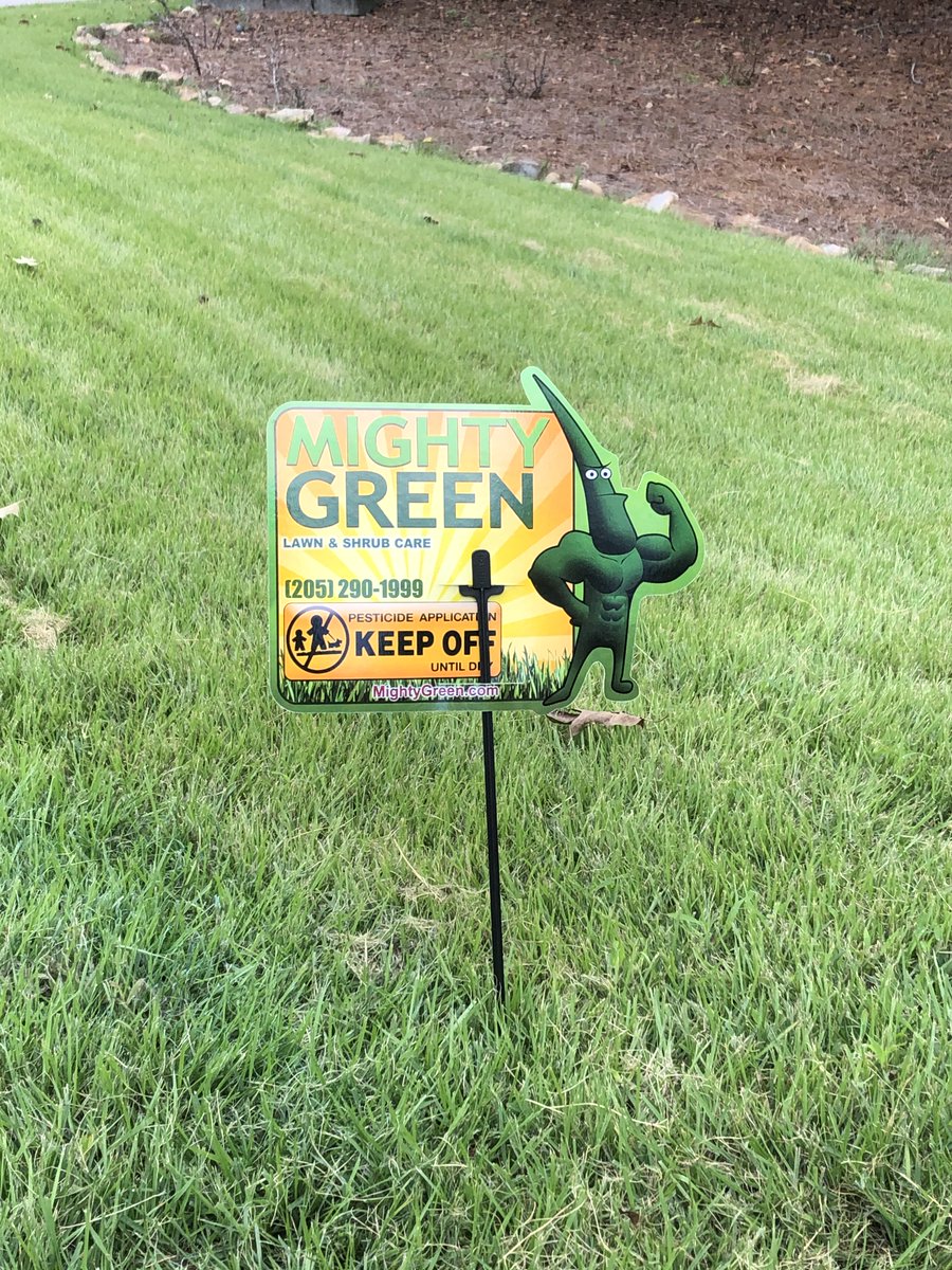 MightyGreenLawn's tweet photo. We offer a wide range of lawn care services that will keep your property looking healthy and green.  Call 205-290-1999 or visit our website for a FREE estimate.  #weedcontrol #lawnfertilization #lawnpestcontrol #treeandshrubcare #coreaeration #mightygreen https://t.co/x5cIVVo6lt