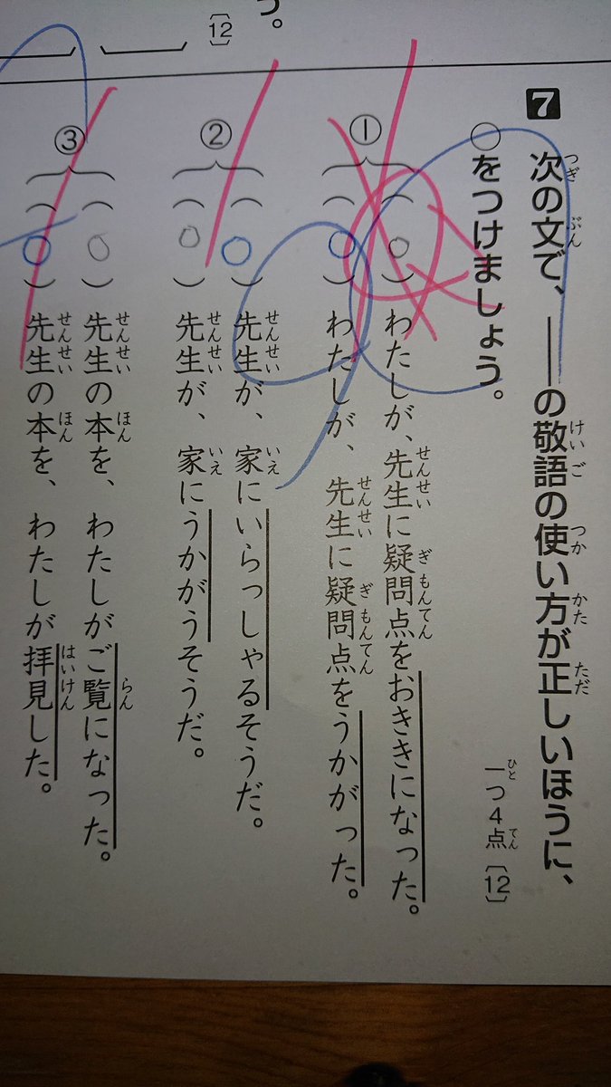 ふじこ 反抗期中の娘の国語のテスト解答 言葉使い悪いのはわかるけど これって 笑える １つもあってないよ 敬語 反抗期の娘 国語のテスト
