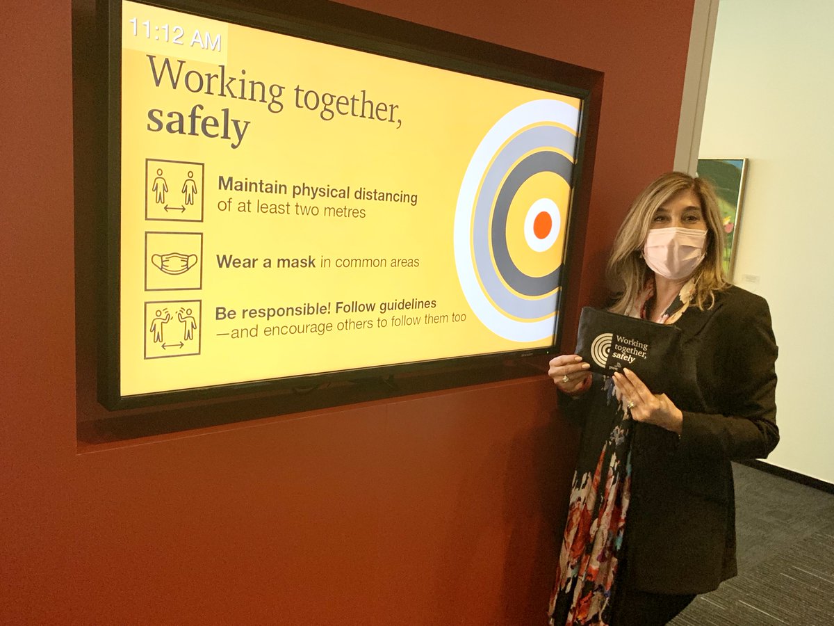DianeKazarian's tweet photo. Wonderful to see the level of🙏care & thought that has gone into ensuring the safe return of our people. This is a strong step forward for @PwC_Canada as we reimagine our workplace experience that will help shape how we work better, smarter & keep us safer. #WorkingTogetherSafely https://t.co/lUPDT9erbr