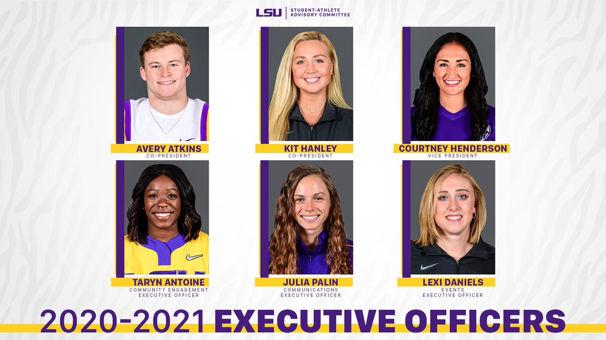 LSUTigerLife's tweet photo. The 2020-21 Student-Athlete Advisory Committee is here to serve! 

🔗: https://t.co/um3rTWUz6B

#GeauxSAAC
#TigersWinEverywhere
#GeauxTigers https://t.co/oU1SnDJ5Jx