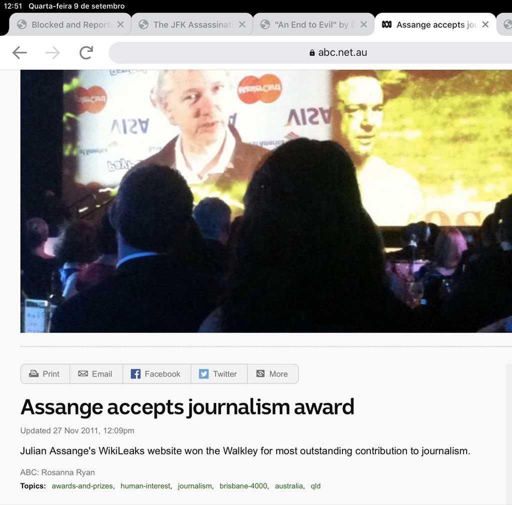 One of the most dangerous and authoritarian arguments you’ll hear from those who support Trump DOJ’s attempt to imprison Assange is that it doesn’t endanger press freedoms because “Assange is not a journalist.” Leave side the huge stories he’s broken & journalism prizes he won...