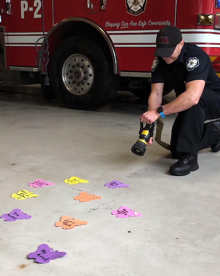 Waterloo_Fire's tweet photo. Tomorrow Sept. 10th is #WorldSuicidePreventionDay . Celebrating this great day today! #mentalhealth #StaySafeStayHealthy @richardhepditch @rschube04 https://t.co/LIWf8GBBhy