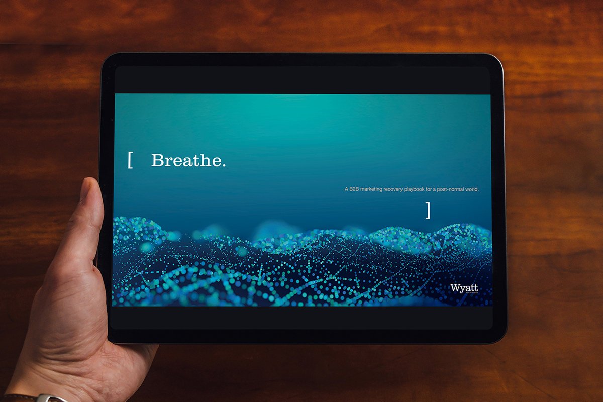 WyattIntl's tweet image. ‘Across nine chapters of thought-provoking insights, we guide you through the changing nature of communications and branding.’ Find out more about our new playbook Breathe - a marketing recovery playbook for a post-normal world.
bit.ly/2RbzSTK

#b2bmarketing #postdigital