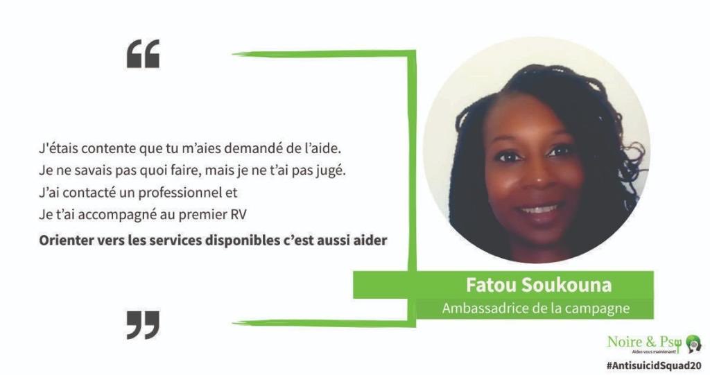 Noireetpsy's tweet photo. JOUR 3 CAMPAGNE DE PRÉVENTION SUR LE SUICIDE 

Demander de l’aide n’est pas un signe de faiblesse, mais plutôt de courage.

Même si vous ne pouvez pas aider directement, vous pouvez accompagner la personne dans ses démarches.

#AntiSuicidsquad20
#Noireetpsy https://t.co/djrVna0NDy